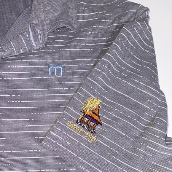 Travis Mathew Short Sleeve Performance Polo Gray Bali Hai Golf Club Vegas Large - Picture 1 of 7